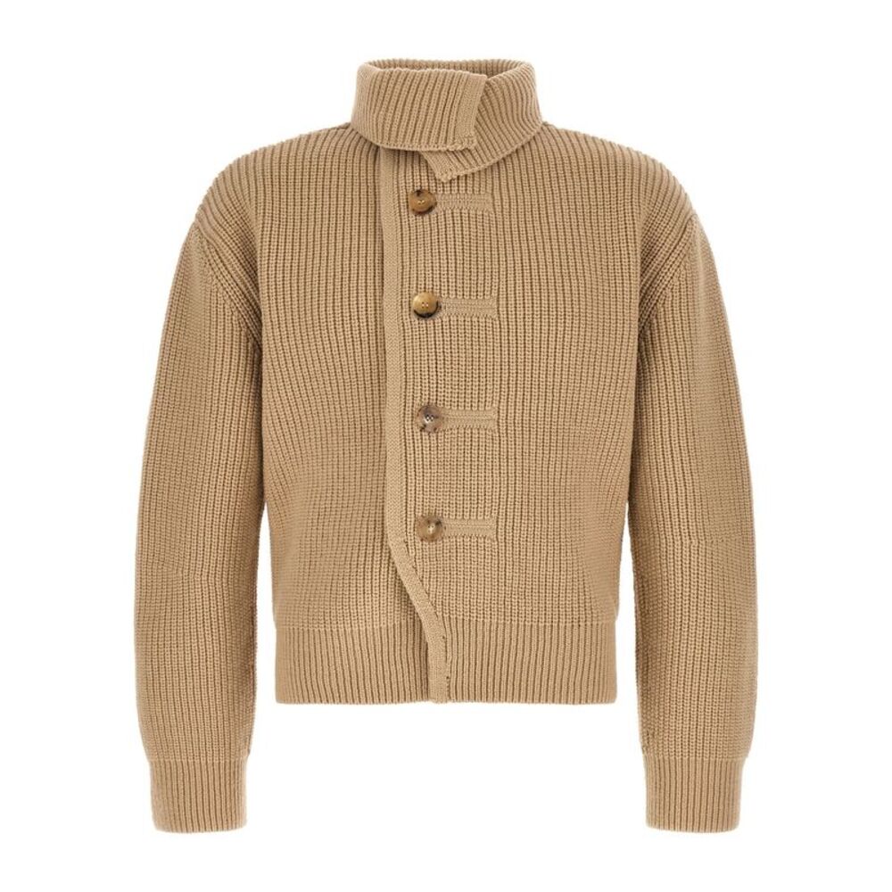 Dries Van Noten Beige Wool Men's Cardigan